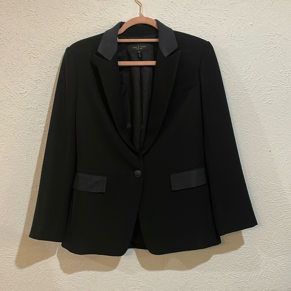 NWOT - Rag & Bone Black Blazer w/ Detailing / Trim